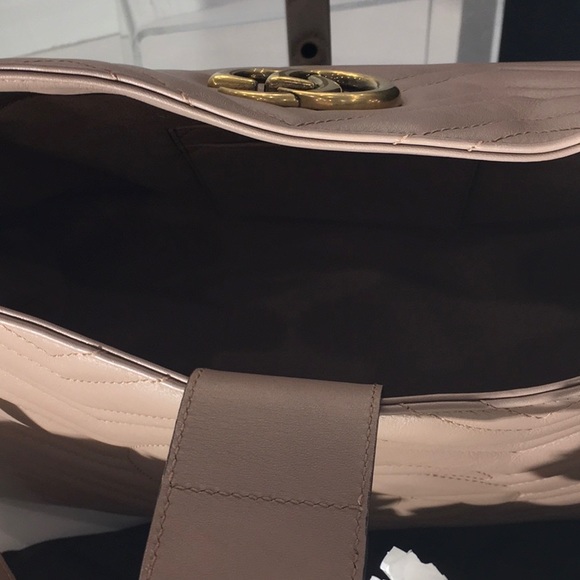 GUCCI Marmont GG Rose Leather Shoulder Bag 453569 - Picture 4 of 5